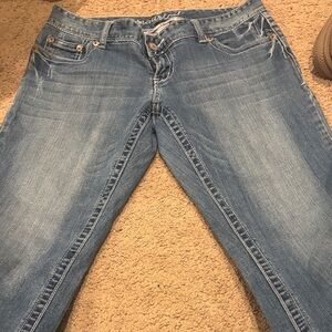 Maurices Women's Blue Straight Leg Jeans